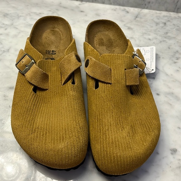 Birkenstock Boston Suede Embossed Clogs Size 9 NWT - Picture 15 of 15